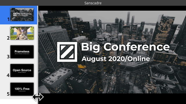 Sanscadreのスクリーンショット